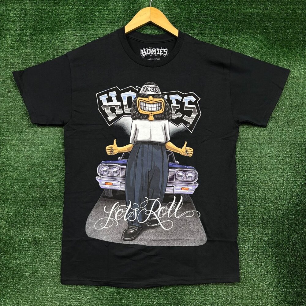 Homies Lets Roll Low Rider Cruising T-Shirt Size Medium
